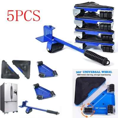 Möbelheber Möbeltransport Möbelrollen 5 tlg. 300 KG Set Umzughelfer Möbelrücker - Bild 1 von 4