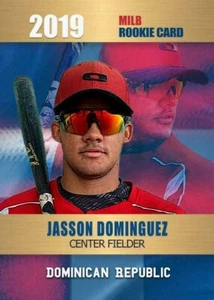 RARE 2019 JASSON DOMINGUEZ MINOR INTERNATIONAL LEAGUE BASEBALL ROOKIE CARD D.R., - Picture 1 of 2