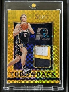 2016 Select Throwback Gold Mike Dunleavy Pacers /10 Game Worn Jersey 3 Color - Picture 1 of 2