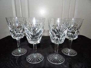 Set of 4~Elegant Waterford Crystal "Ashling" Claret Water Goblets~Signed - Picture 1 of 5
