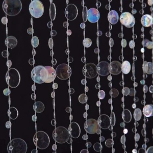 Sparkling 72" x 36" Bead Curtain - Versatile Decor for Doors & Windows - Picture 1 of 10