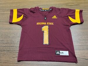 Arizona State Sun Devils Maroon Football Jersey - Adidas - Toddler Size 5/6 ASU