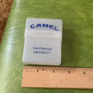 Vintage Camel cigarettes Valparaiso University plastic cover carrier Tupperware - Picture 1 of 4