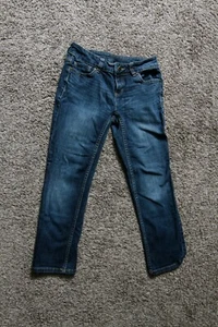 Simply Vera Wang Women's Jeans Dark Blue Wash Solid Small Petite - Picture 1 of 6