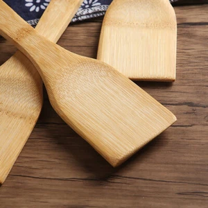 2/4/6Pcs Wooden Utensils Spatula Spoon Shovel Cooking Kitchen Tools Bamboo USA - Picture 1 of 13