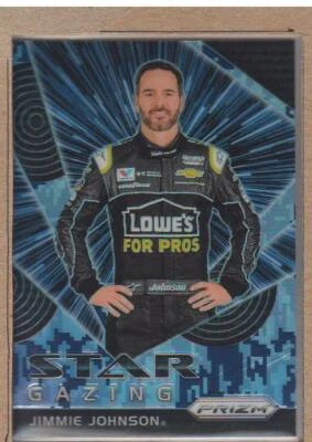 Jimmie Johnson 65 2018 Panini Prizm NASCAR Star Gazing Subset Camo Prizm - Image 1 of 2