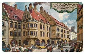 Frühstücksbrettchen, Brotzeitbrettchen: München Hofbräuhaus Retro Vintage - Bild 1 von 2
