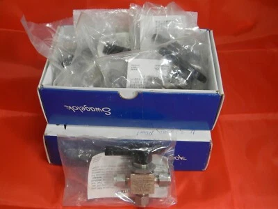 Новый Swagelok M-43XS4 1/4 «3 пути шаровой клапан 2500 фунтов на квадратный дюйм монель сплава 400 - Изображение 1 из 3