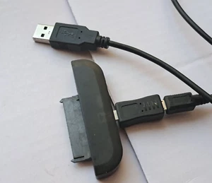 SATA to USB Cable USB 2.0 to SATA 7+15 Pin 22Pin Hard Drive Adapter External - Bild 1 von 8