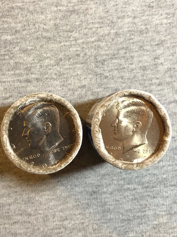 2004 P D Kennedy Half Dollar Mint Rolls Set Cover