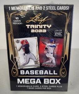 2023 LEAF TRINITY BASEBALL MEGA BOX SEALED BLASTER 10 CARDS PER BOX - Picture 1 of 2