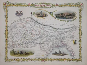 NORTHERN INDIA BY JOHN TALLIS 1850.  - Picture 1 of 1