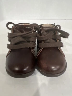 Infantil Marrón Stride Rite SRY Elliot Niños Talla 3M Forro de Cuero y Cordones Superiores  Foto 1 de 4