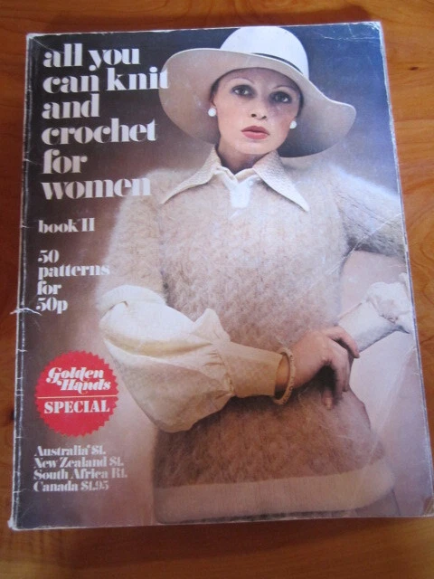 KNITTING & CROCHET PATTERN BOOK GOLDEN HANDS SPECIAL  GREAT **** MUST SEE - Image 1 of 4