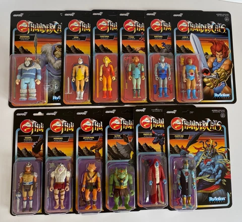 Thundercats ReAction Super 7 action figures Lion-O Mumm-Ra Cheetara Tygra Cover