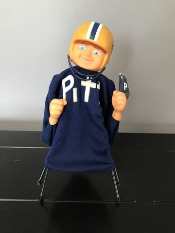 Pitt Panthers Vintage Boxing Puppet PITT VINTAGE BOXING PUPPET WITH PITT PENNANT Cover