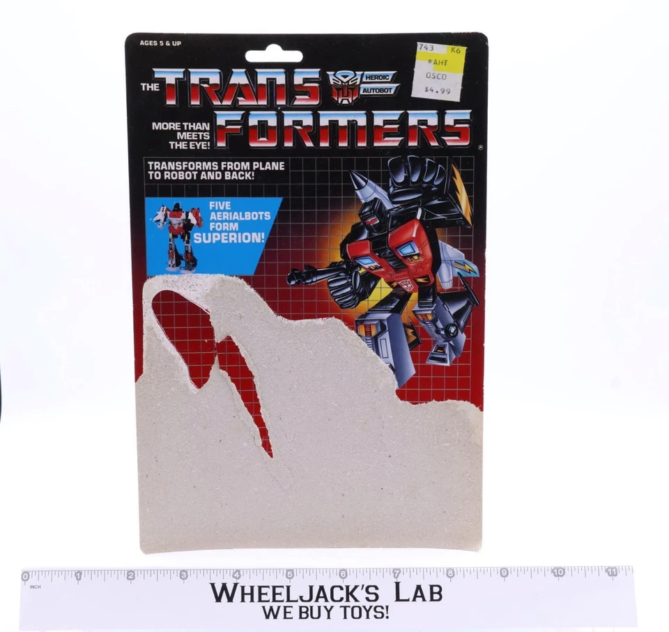 Figura de acción Skydive Cardback 1986 vintage Hasbro G1 Transformers Foto 1 de 1