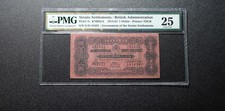 1921 Straits Settlements Government 1 Dollar Banknote PMG 25