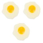  3 Count Simulated Sun Egg Fake Fried Kids Gift Slow Toy Eggs