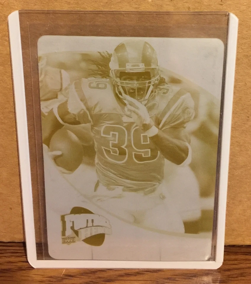Placa de impresión Steven Jackson 2009 Upper Deck UD Heroes amarilla #91 (#1/1) RARA Foto 1 de 1