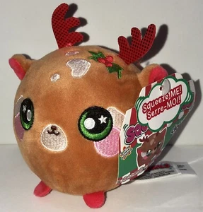 Exclusivo Squeezamals Peluche Reno Navidad Peluche Etiquetas NUEVAS - Imagen 1 de 9