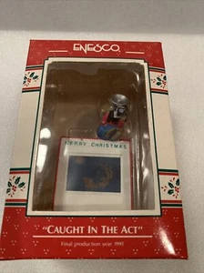1989 Enesco Caught in the Act Mouse Ornament NIB NEW IN BOX - Picture 1 of 11