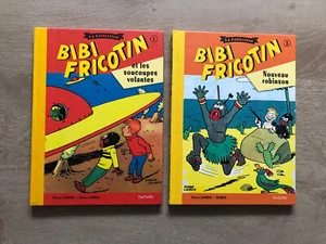 Lot 2x BD Bibi fricotin la collection 1 & 3 soucoupes volantes/robinson hachette - Imagen 1 de 4