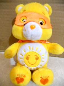 CARE BEAR SUPERHELD FUNSHINE PLÜSCHTIER Stofftier SUPERHELD SEHR GUTER ZUSTAND 8 ZOLL GROSS ANSEHEN - Bild 1 von 6