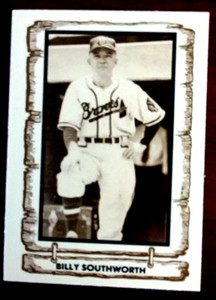 1980 CRAMER BASEBALL LEGENDS  #17 BILLY SOUTHWORTH BOSTON BRAVES HOF