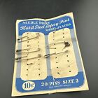 Vintage Nickel Plated Safety Pins