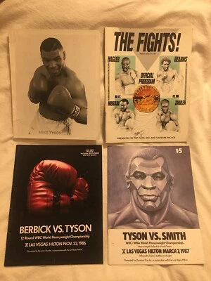 Tyson v Berbick Program Rare Muhammad Ali & Hector Camacho Autos + Hagler Hearns - Image 1 of 4