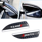 2X Car Rear View Side Mirror Rain Board Eyebrow Guard Sun Visor Cover Accessory