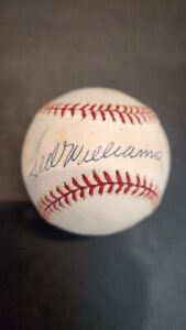 Ted Williams Autographed Baseball