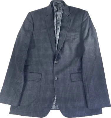 Blazer Joseph Abboud JOE preto/cinza/marrom 42L casaco esportivo jaqueta terno casual - Imagem 1 de 4