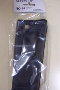 SC-34 Cover Leather Original Kenwood TH-28 TH-48 With PB-17 PB-18 TH28 TH48 SC34 - Zdjęcie 1 z 1
