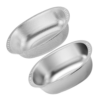  1 set di scolapasta da cucina: cestello di scarico multifunzionale a doppio - Immagine 1 di 4