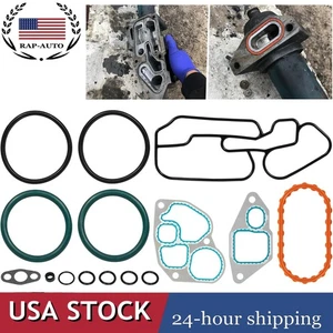 Engine Oil Cooler Gasket Kit for Navistar International 93-1997 DT466E 1823182C9 - Picture 1 of 14