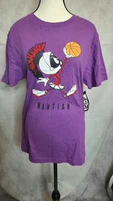 Camiseta de basquete masculina roxa Marvin the Martian Space Jam Looney Tunes M - Imagem 1 de 4
