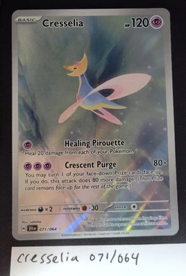Pokemon TCG Cresselia 071/064 Shrouded Fable Illustration Rare NM IR Near Mint - Image 1 of 4