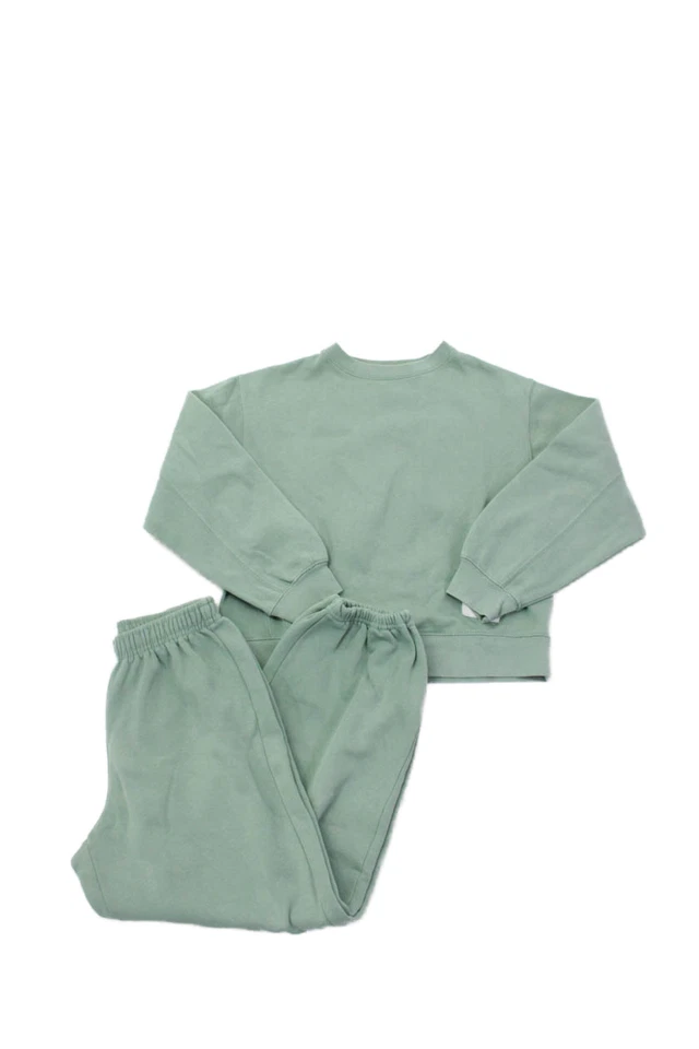 Conjunto de pantalones deportivos informales de manga larga verde talla 13-14 años de Zara para niñas Foto 1 de 4