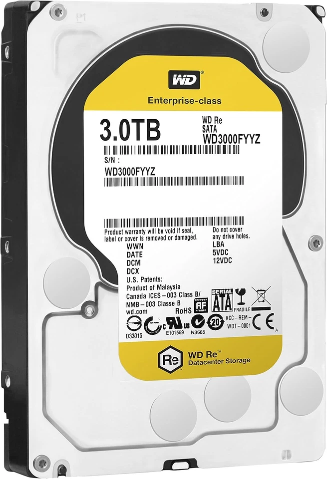 Western Digital WD3000FYYZ 3.5" 3TB Hard Drive - Image 1 of 1