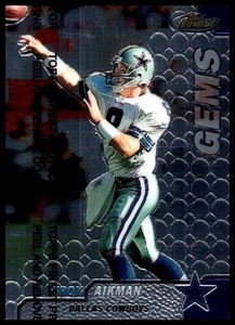 Troy Aikman 1999 Topps Finest Gems #135 Dallas Cowboys HOF - Picture 1 of 2