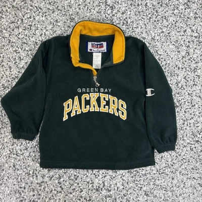 Pullover de Colección Pro Line Champion Green Bay Packers 1/4 Cremallera Vellón Talla Niños Pequeño Foto 1 de 4