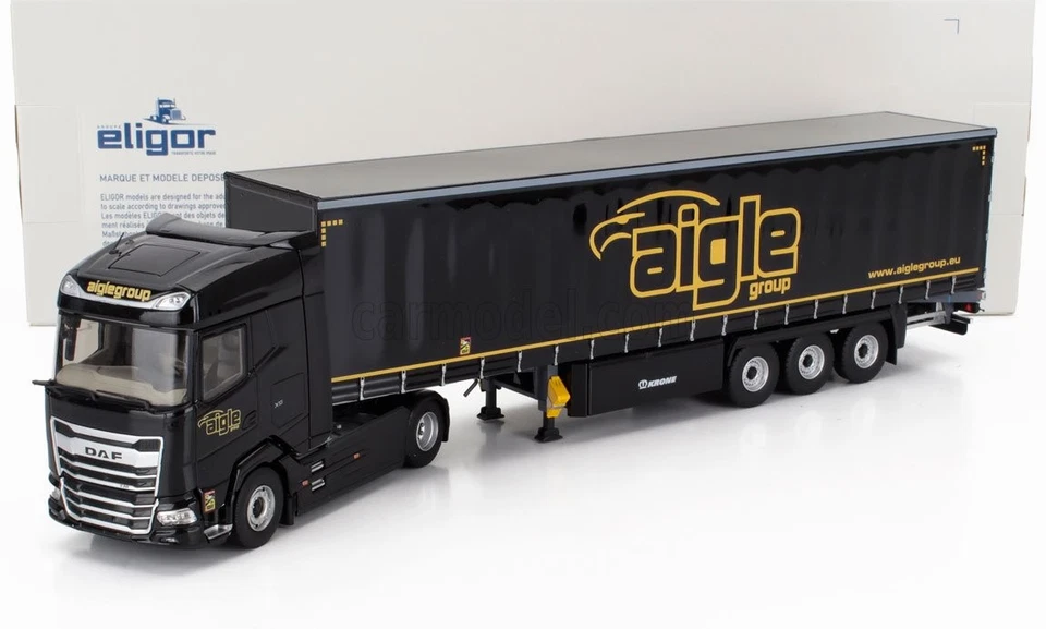 1/43 ELIGOR - DAF - XG TRUCK CASSONATO REMORQUE TAUTLINER AIGLE GROUP 2022 11847