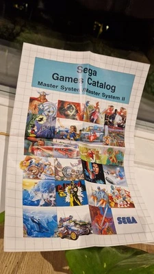 MASTER SYSTEM - Sega Games Catalog - Master System - Rare Inlay - Image 1 of 4