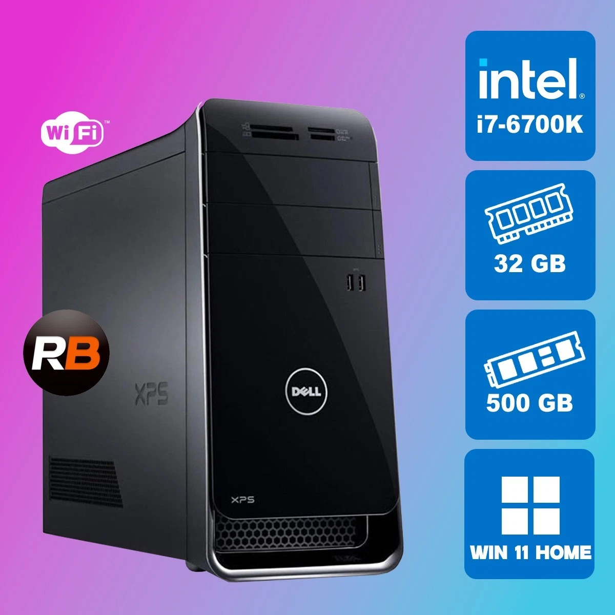 完動品】 Dell XPS 8900 D14M Core-i7 Wi-Fi 完動品】 Dell XPS 8900