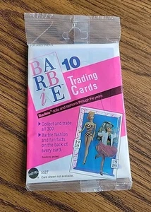 1990 Mattel Barbie Trading Cards Barbie bambola carte moda SIGILLATE 10 NUOVE 5527 - Foto 1 di 2
