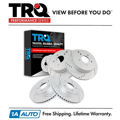 Juego de rotor de freno TRQ para Chevrolet Equinox Torrent 2007-2009 08-10 Vue XL-7 Foto 1 de 4