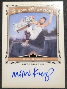 MIMI KNOOP 2013 UPPER DECK GOODWIN CHAMPIONS AUTOGRAMME #A-MK SKATEBOARDING - Bild 1 von 2