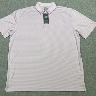 Polo de golf para hombre Callaway 2XL rosa OptiDri Performance talla XXL grande $70 Foto 1 de 4